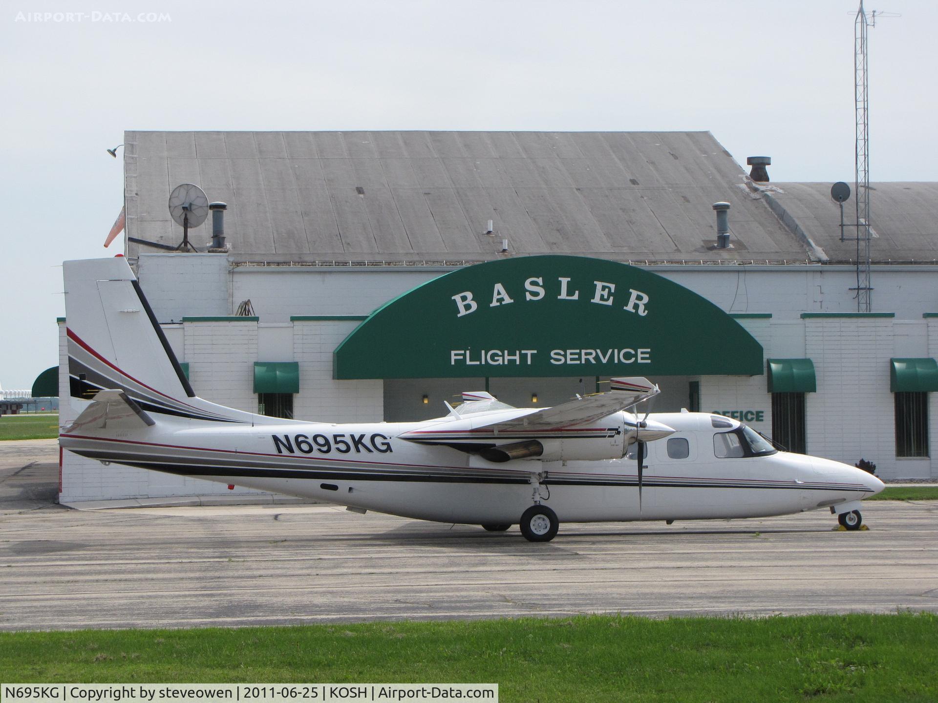 N695KG, 1984 Gulfstream Aerospace 695B C/N 96207, @ Basler FBO Oshkosh WI USA