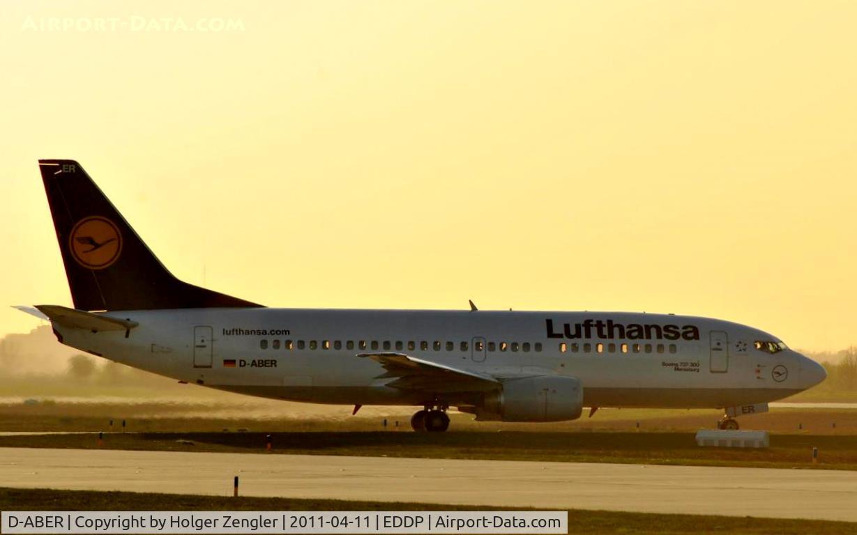 D-ABER, 1992 Boeing 737-330 C/N 26431, Lining up in golden dawn