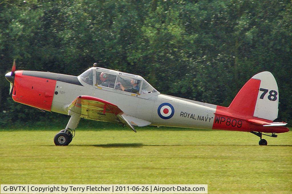 G-BVTX, 1952 De Havilland DHC-1 Chipmunk T.10 C/N C1/0705, 1952 De Havilland DHC-1 Chipmunk 22A, c/n: C1/0705 wears Serial WP809