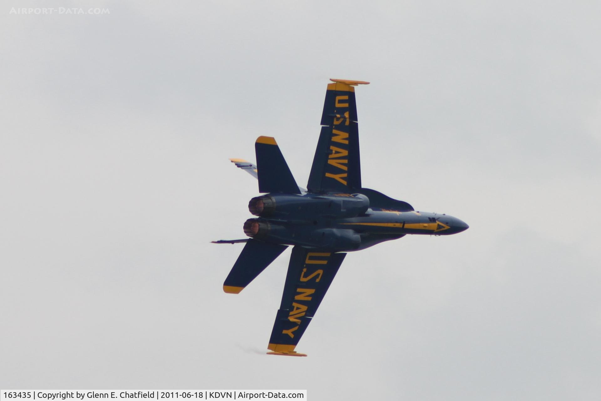 163435, 1987 McDonnell Douglas F/A-18C Hornet C/N 0634/C008, Quad Cities Air Show
