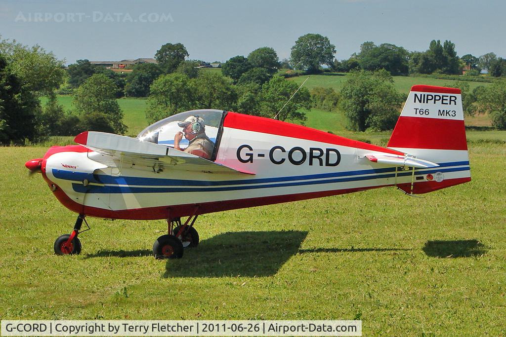 G-CORD, 1967 Slingsby T-66 Nipper 3 C/N S105, 1967 Slingsby Sailplanes Ltd NIPPER T.66 RA45 SERIES 3, c/n: S105 at Baxterley