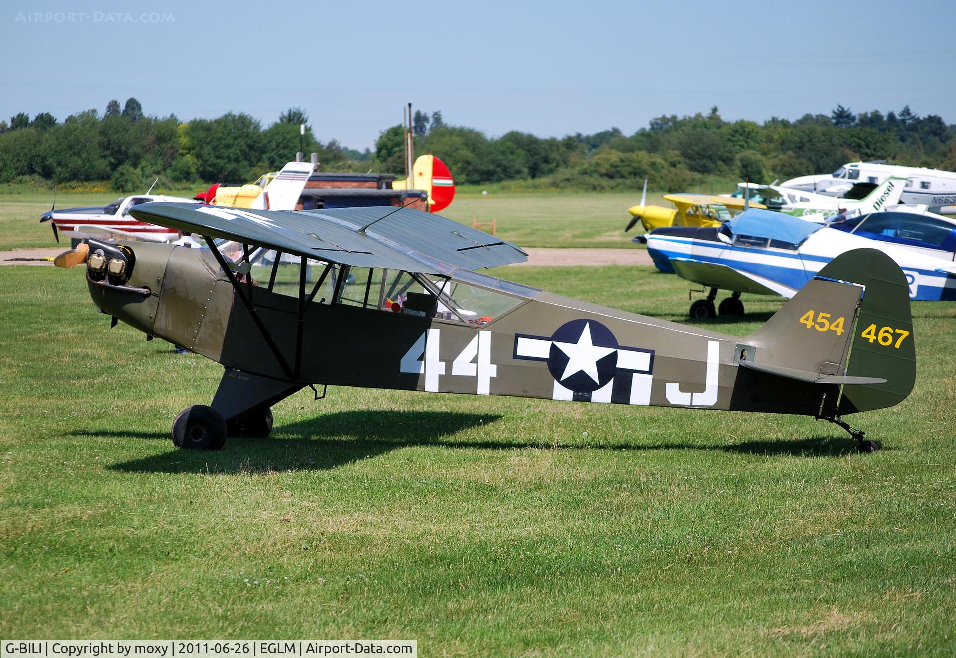 G-BILI, 1948 Piper L-4J Grasshopper (J3C-65D) C/N 13207, Piper J3C-65 Cub at White Waltham