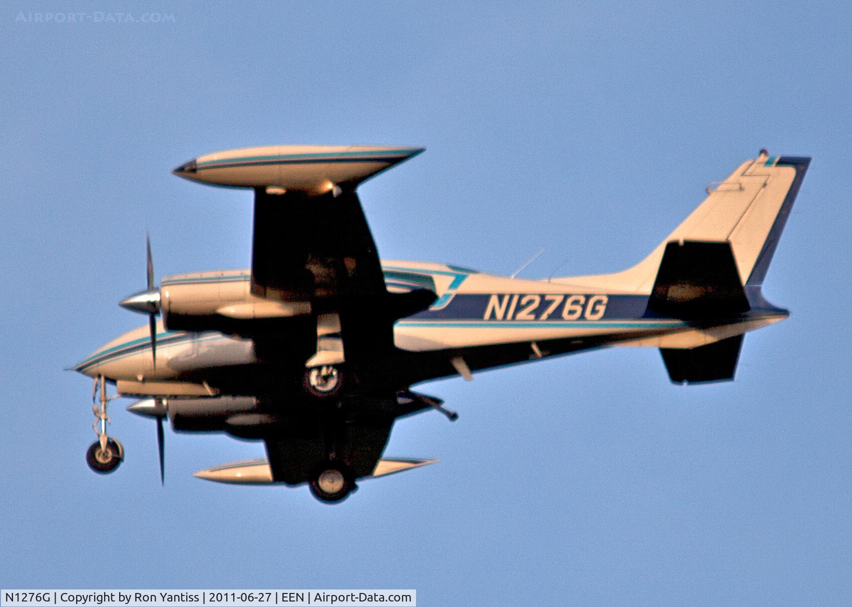 N1276G, 1974 Cessna 310Q C/N 310Q1126, On approach to Keene, NH