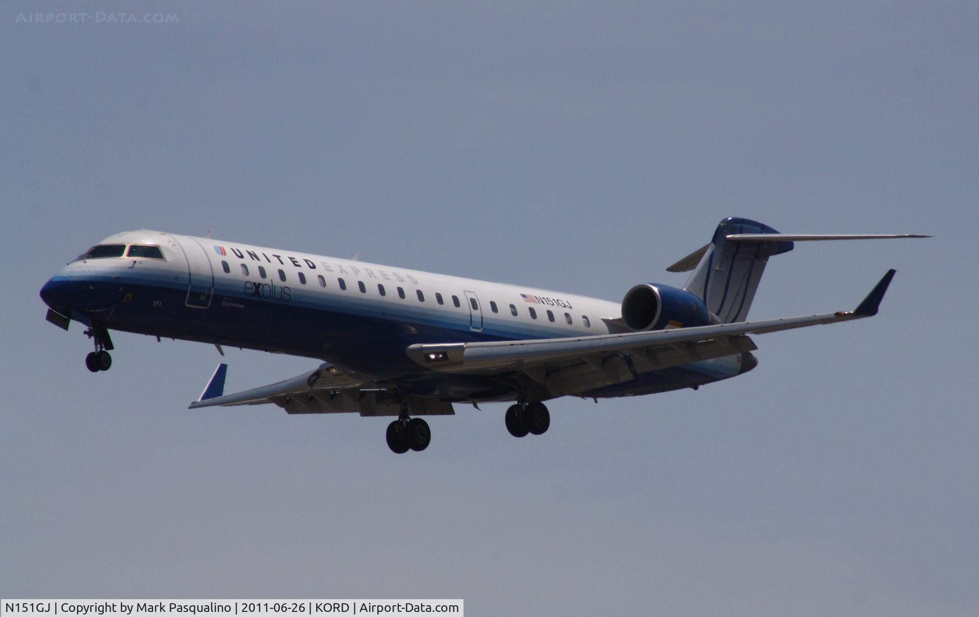 N151GJ, 2005 Bombardier CRJ-702 (CL-600-2C10) Regional Jet C/N 10216, CL-600-2C10
