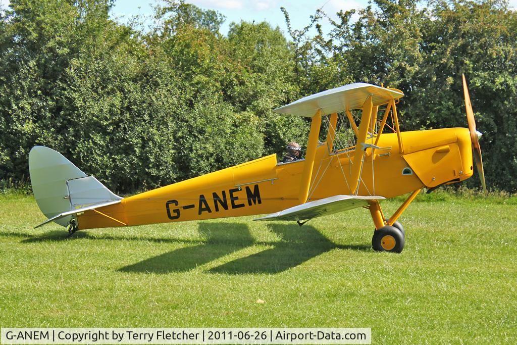 G-ANEM, 1940 De Havilland DH-82A Tiger Moth II C/N 82943, 1940 De Havilland DH82A TIGER MOTH, c/n: 82943 at Baxterley