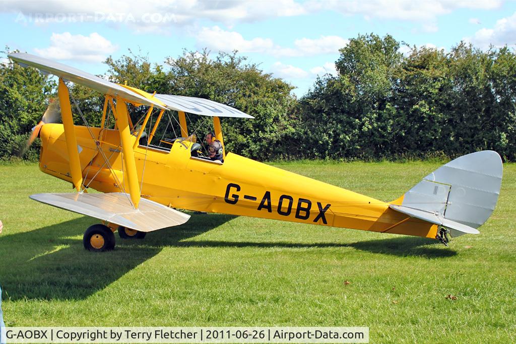 G-AOBX, 1940 De Havilland DH-82A Tiger Moth II C/N 83653, 1940 Morris Motors Ltd DH82A TIGER MOTH, c/n: 83653 at Baxterley