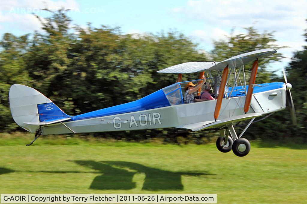 G-AOIR, 1943 Thruxton Jackaroo C/N 82882, 1943 De Havilland THRUXTON JACKAROO (MODIFIED DH82A), c/n: 82882 at Baxterley