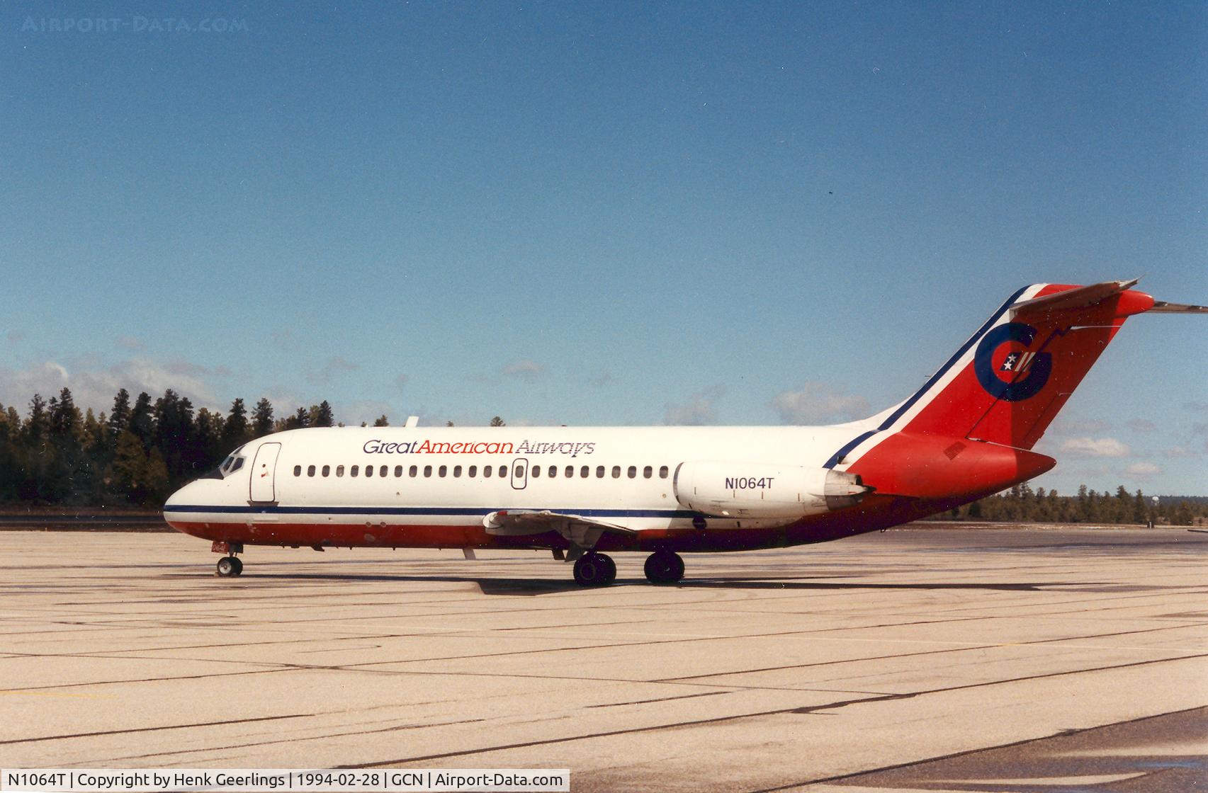 N1064T, 1967 Douglas DC-9-15 C/N 45778, Great American Airways , Grand Canyon Airport.