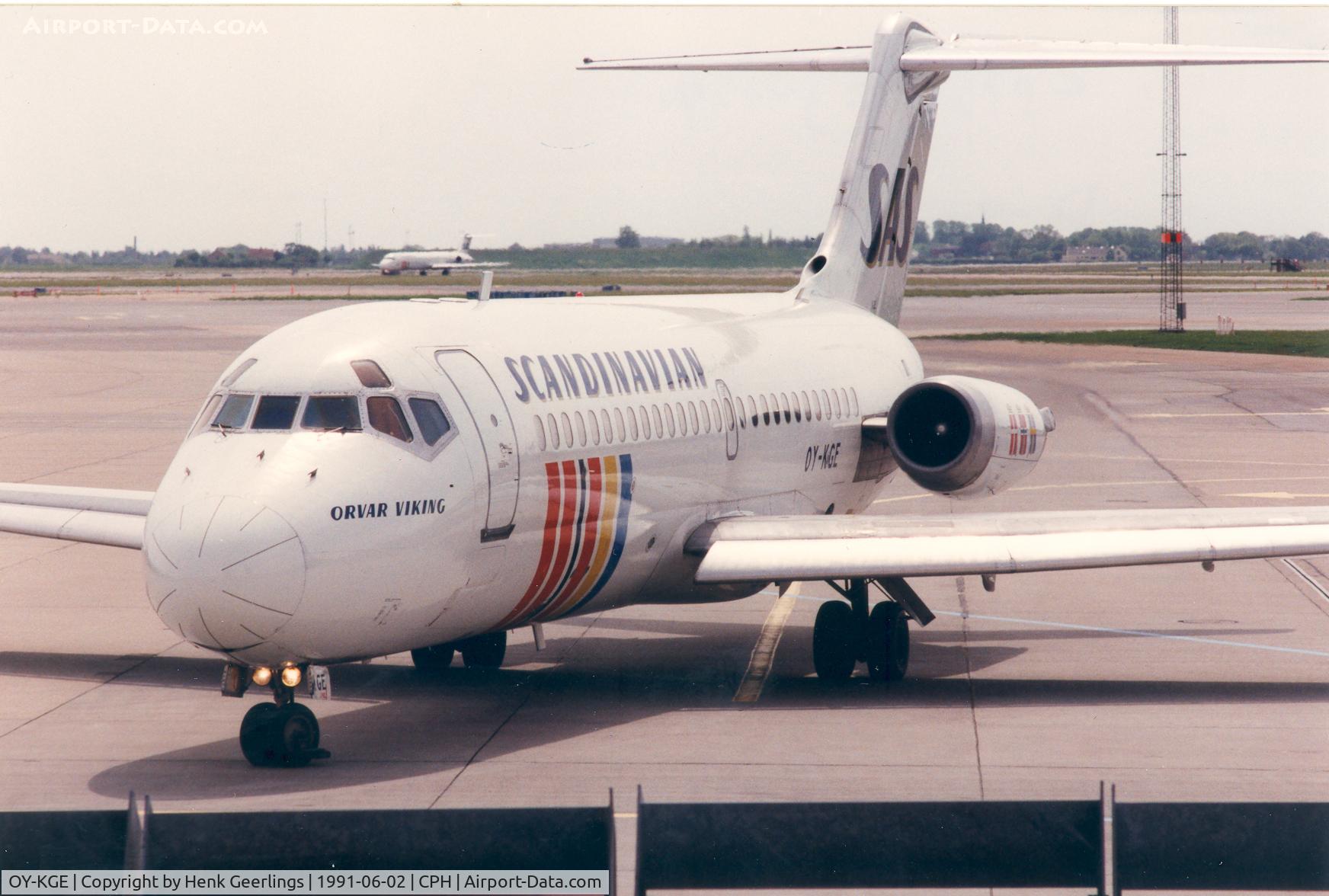 OY-KGE, 1969 Douglas DC-9-21 C/N 47305, SAS