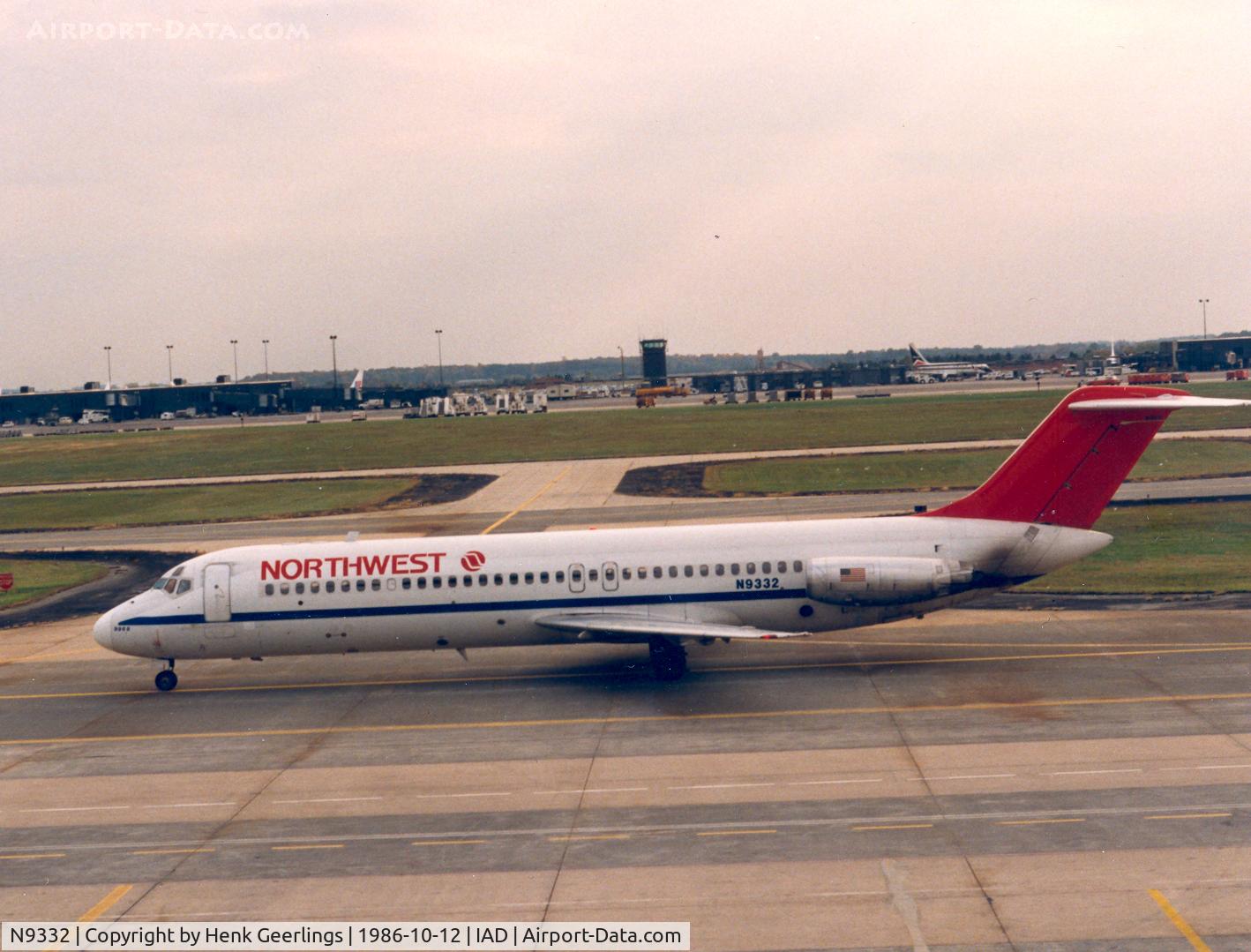 N9332, 1968 Douglas DC-9-31 C/N 47264, Northwest