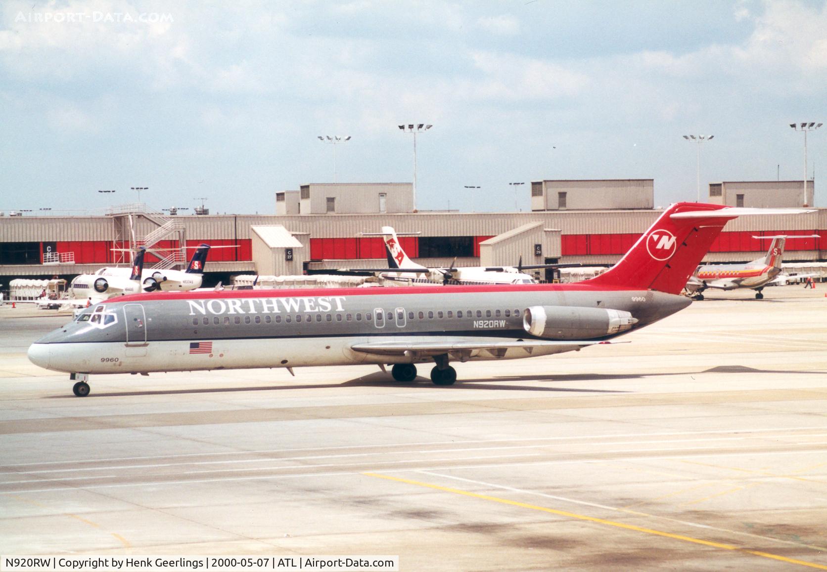N920RW, 1968 Douglas DC-9-31 C/N 47163, Northwest