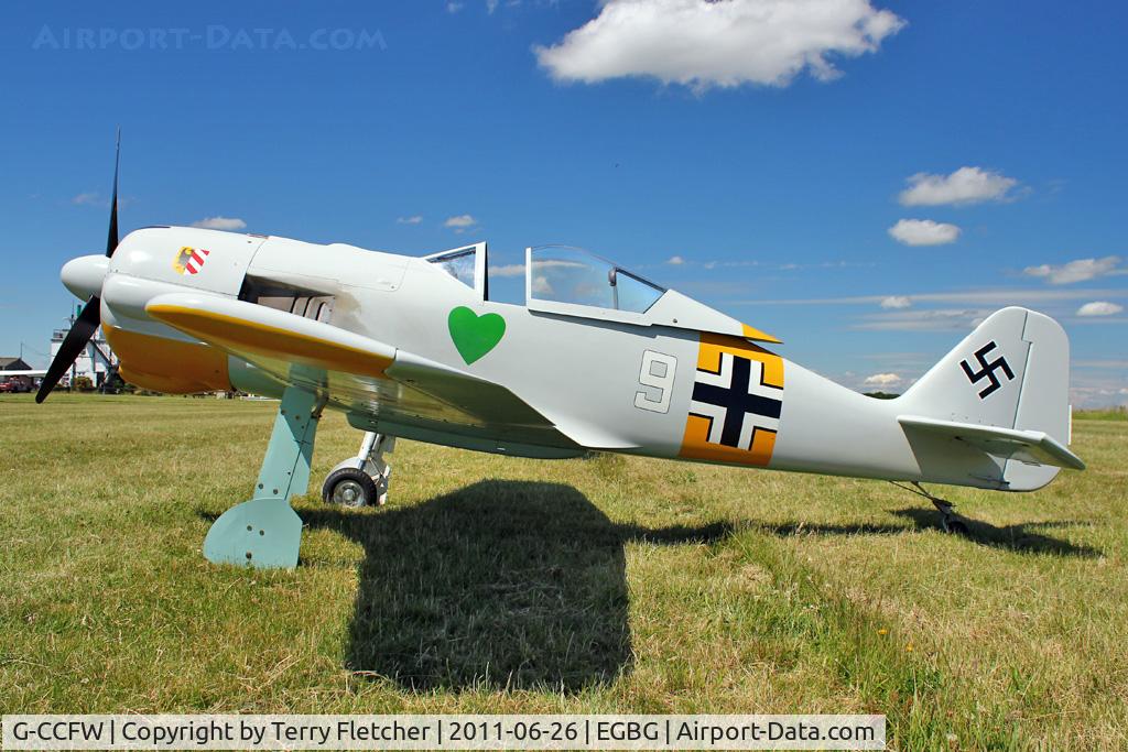 G-CCFW, 2003 WAR Focke-Wulf 190 C/N PFA 081-12729, 2003 Conway Db REPLICA WAR FW190, c/n: PFA 081-12729 at Leicester