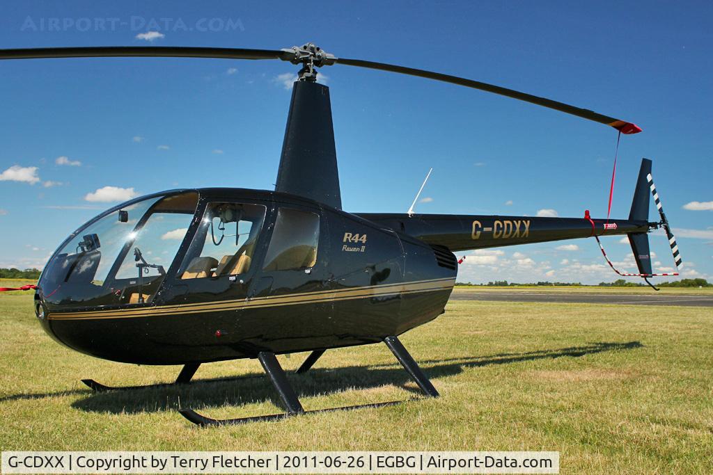 G-CDXX, 2005 Robinson R44 Raven II C/N 10624, 2005 Robinson Helicopter Co Inc ROBINSON R44 II, c/n: 10624 at Leicester