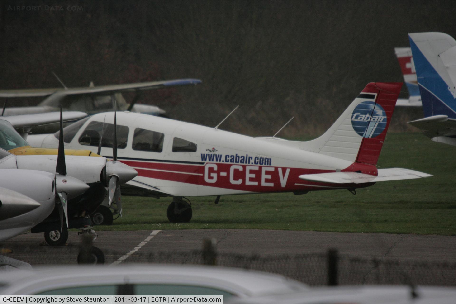 G-CEEV, 2002 Piper PA-28-161 Cherokee Warrior III C/N 2842162, Taken at Elstree Airfield March 2011
