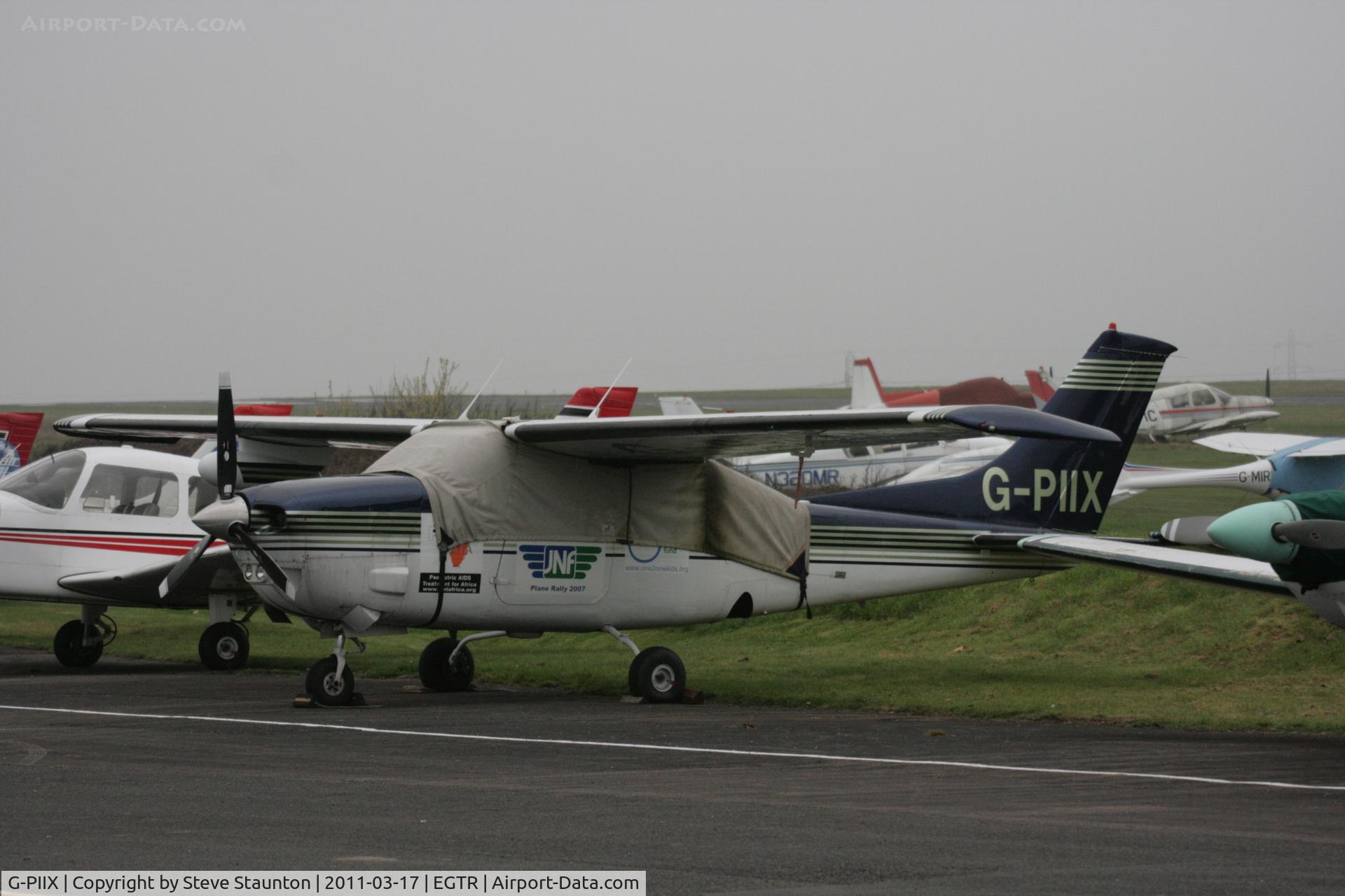 G-PIIX, 1978 Cessna P210N Pressurised Centurion C/N P210-00130, Taken at Elstree Airfield March 2011