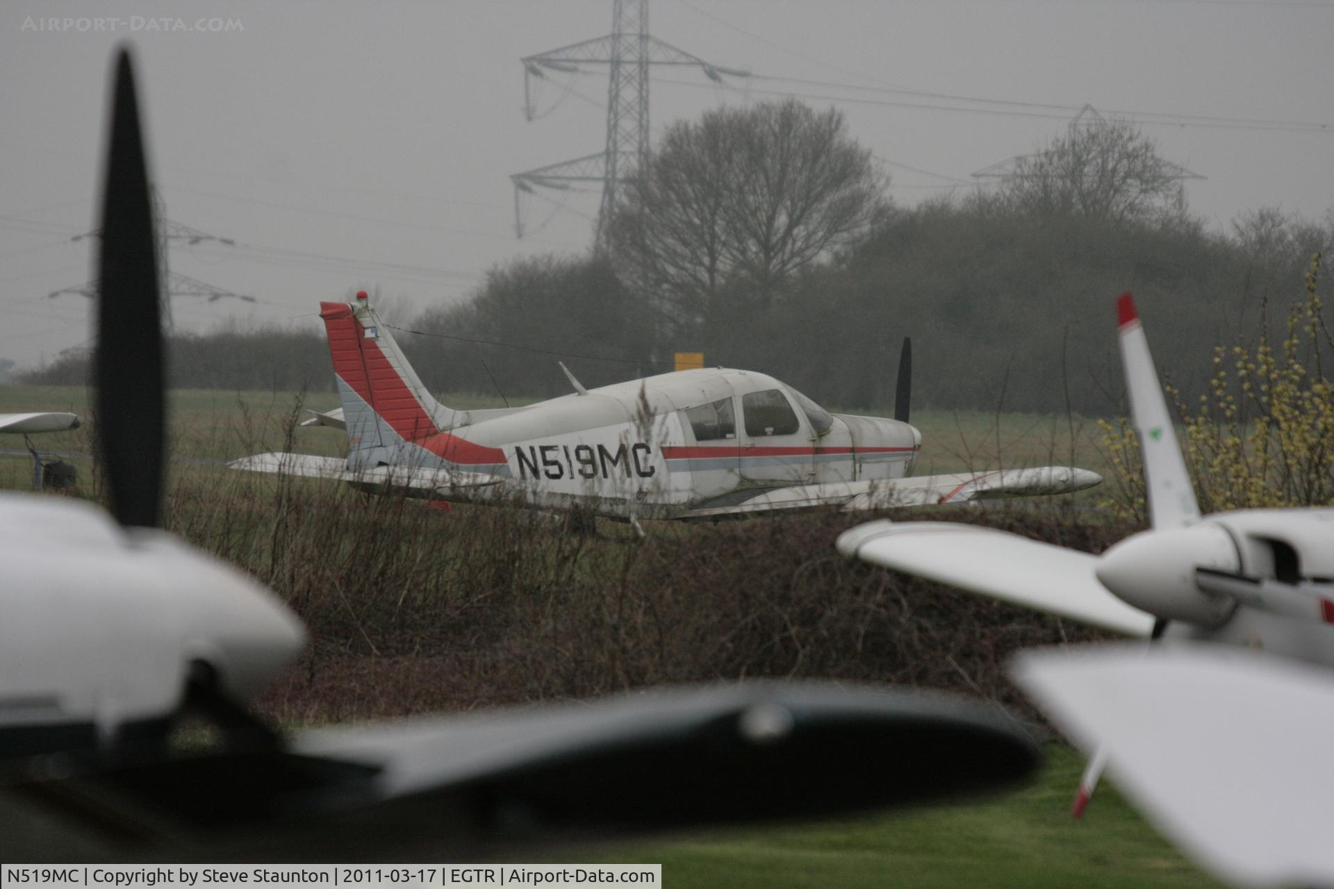 N519MC, 1973 Piper PA-28-140 Cherokee F C/N 28-7325519, Taken at Elstree Airfield March 2011