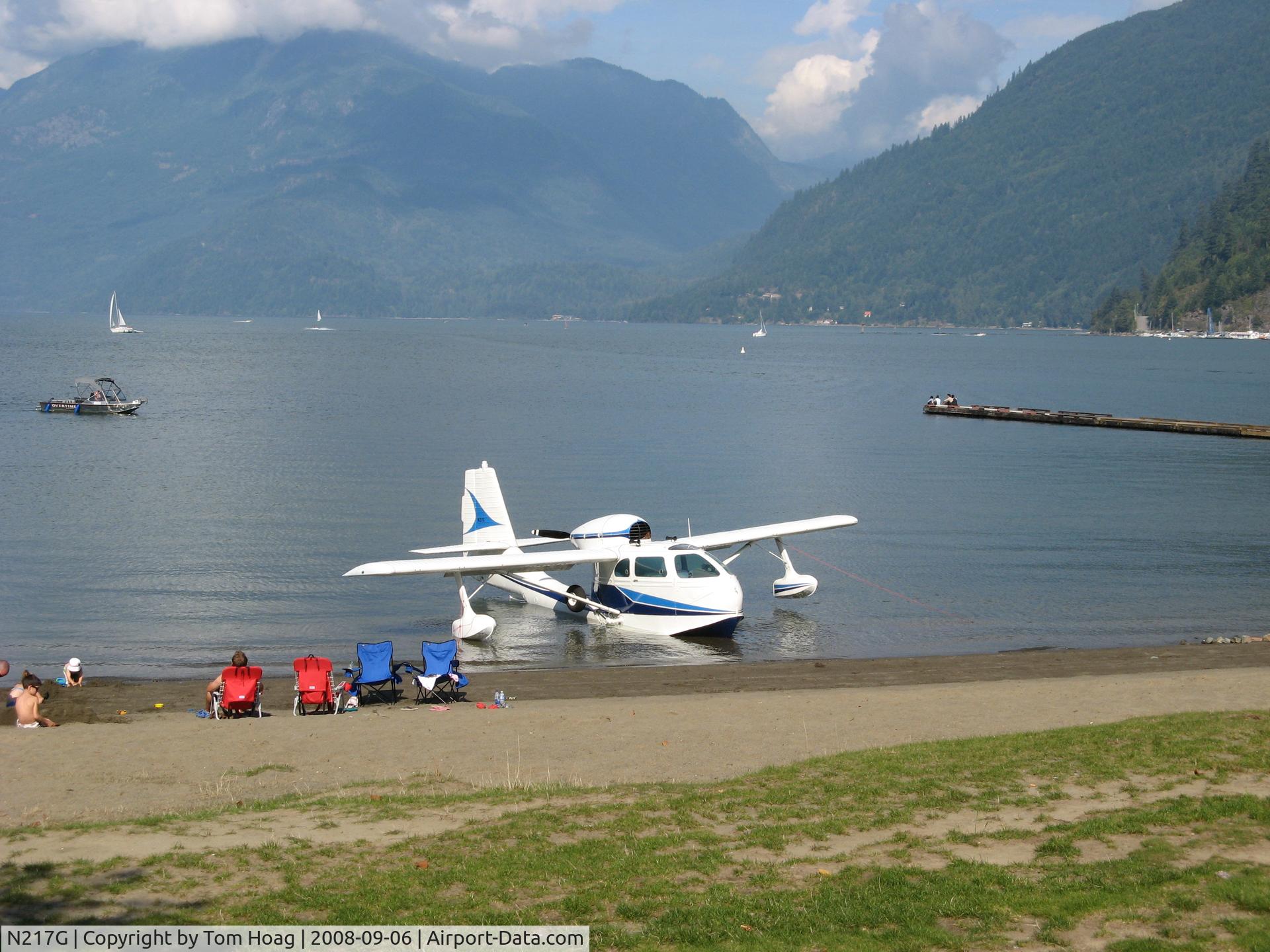 N217G, 1947 Republic RC-3 Seabee C/N 797, Republic Seabee Amphibian N217G at Harrison Hot Springs, BC, Canada