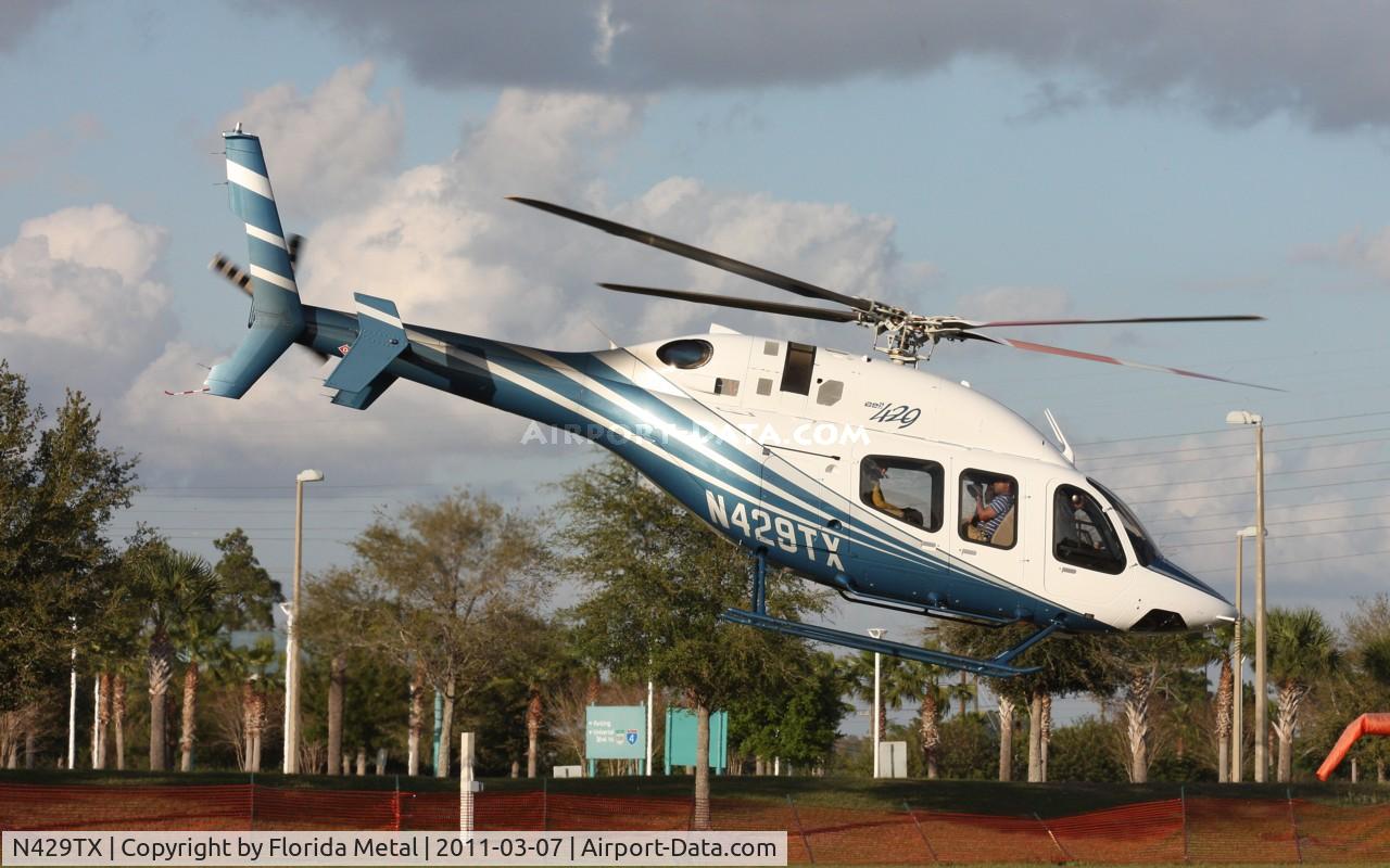 N429TX, Bell 429 GlobalRanger C/N 57018, Bell 429 leaving Heliexpo Orlando