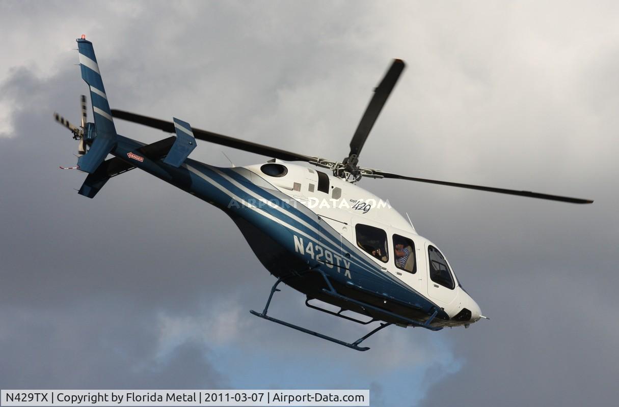 N429TX, Bell 429 GlobalRanger C/N 57018, Bell 429 leaving heliexpo Orlando