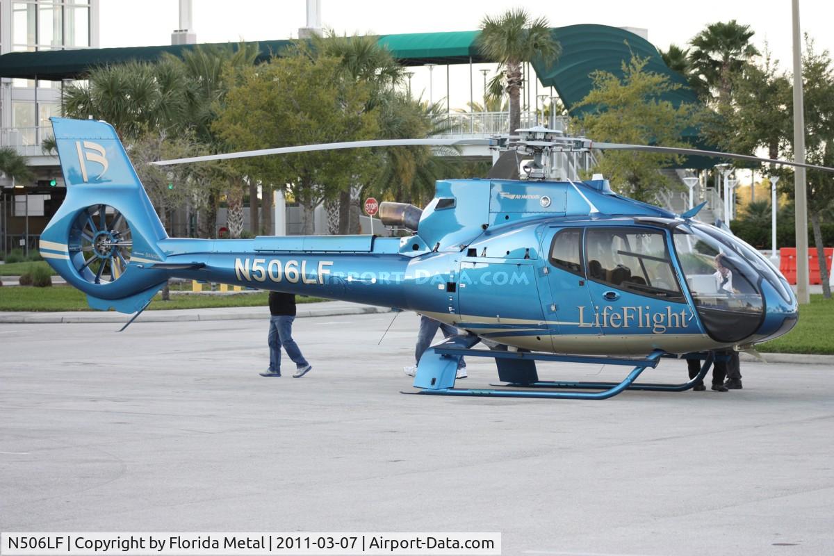 N506LF, Eurocopter EC-130B-4 (AS-350B-4) C/N 4973, EC 130 leaving Heliexpo Orlando