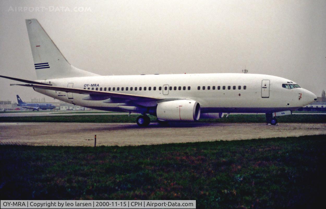 OY-MRA, 1997 Boeing 737-7L9 C/N 28004, OY-MRA non std c/s before delivery to
GOL Transportes as PP-GOL