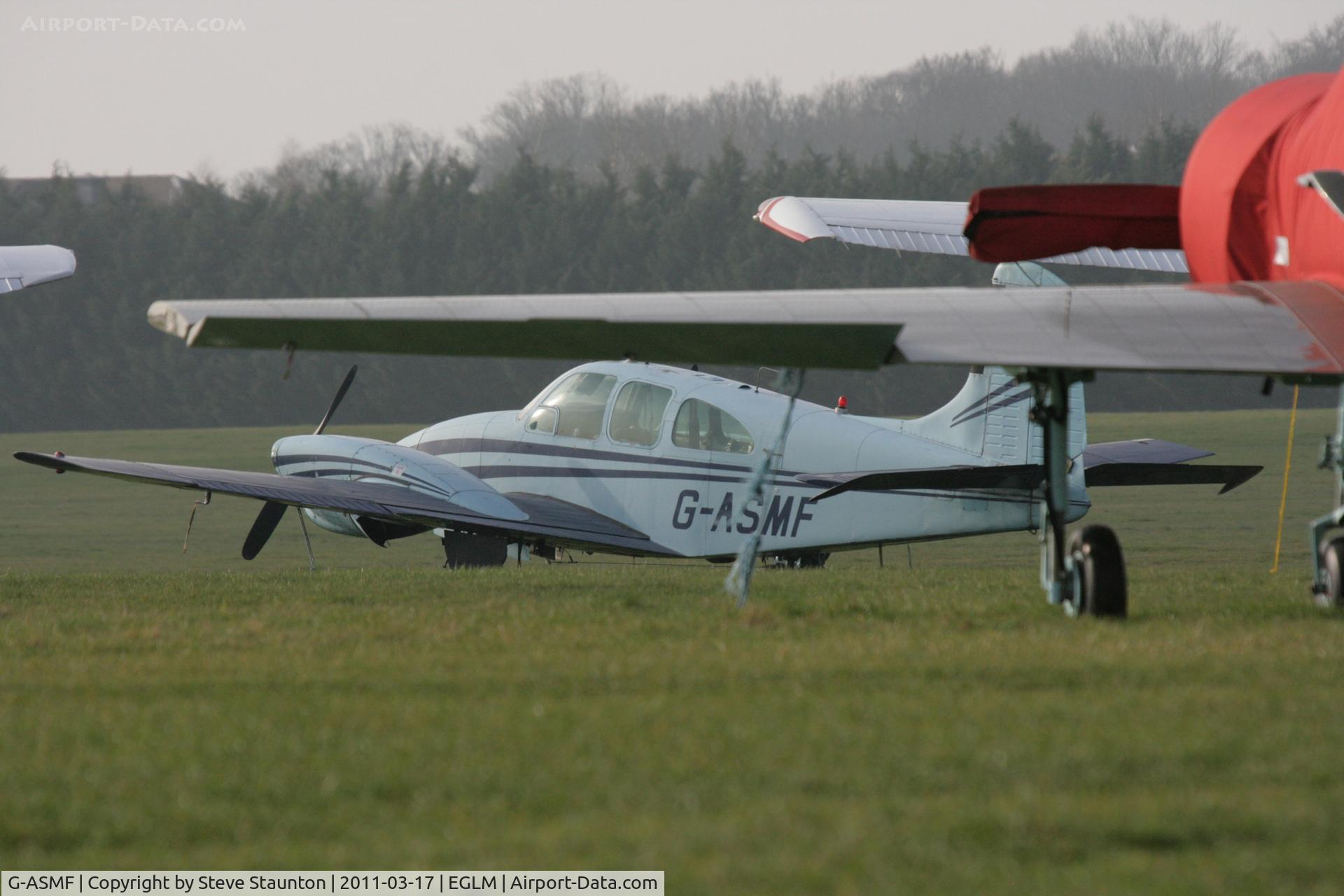 G-ASMF, 1964 Beech D95A Travel Air C/N TD-565, Taken at White Waltham Airfield March 2011