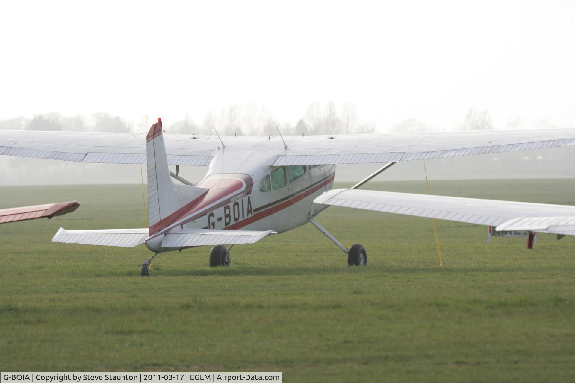 G-BOIA, 1980 Cessna 180K Skywagon C/N 18053121, Taken at White Waltham Airfield March 2011