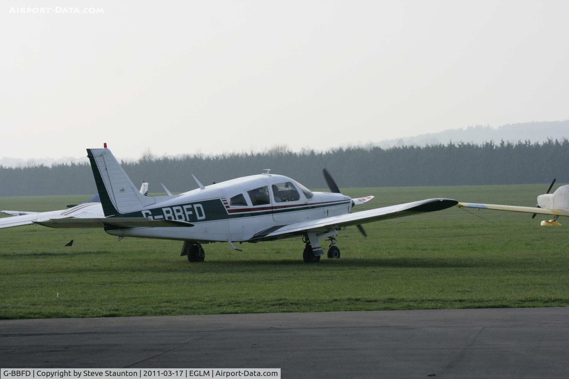 G-BBFD, 1973 Piper PA-28R-200-2 Cherokee Arrow II C/N 28R-7335342, Taken at White Waltham Airfield March 2011
