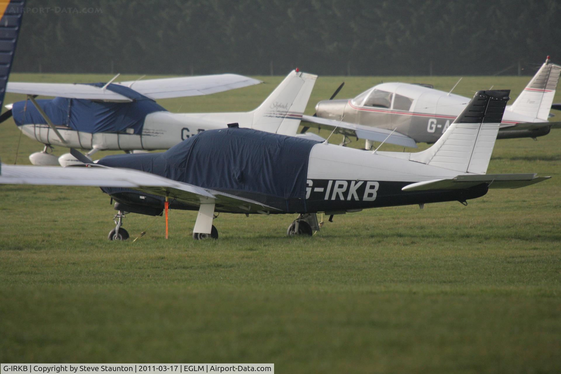 G-IRKB, 1977 Piper PA-28R-201 Cherokee Arrow III C/N 28R-7737071, Taken at White Waltham Airfield March 2011