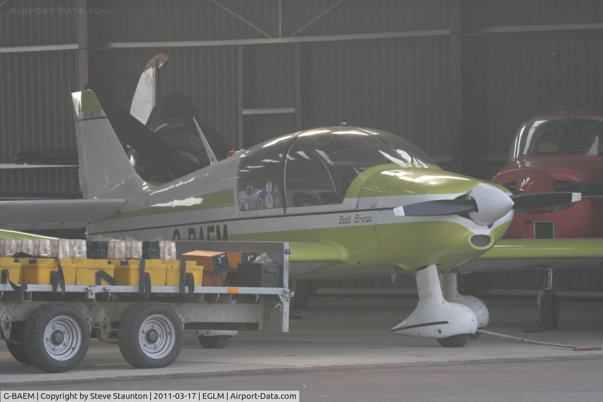 G-BAEM, 1972 Robin DR-400-120 Petit Prince C/N 728, Taken at White Waltham Airfield March 2011