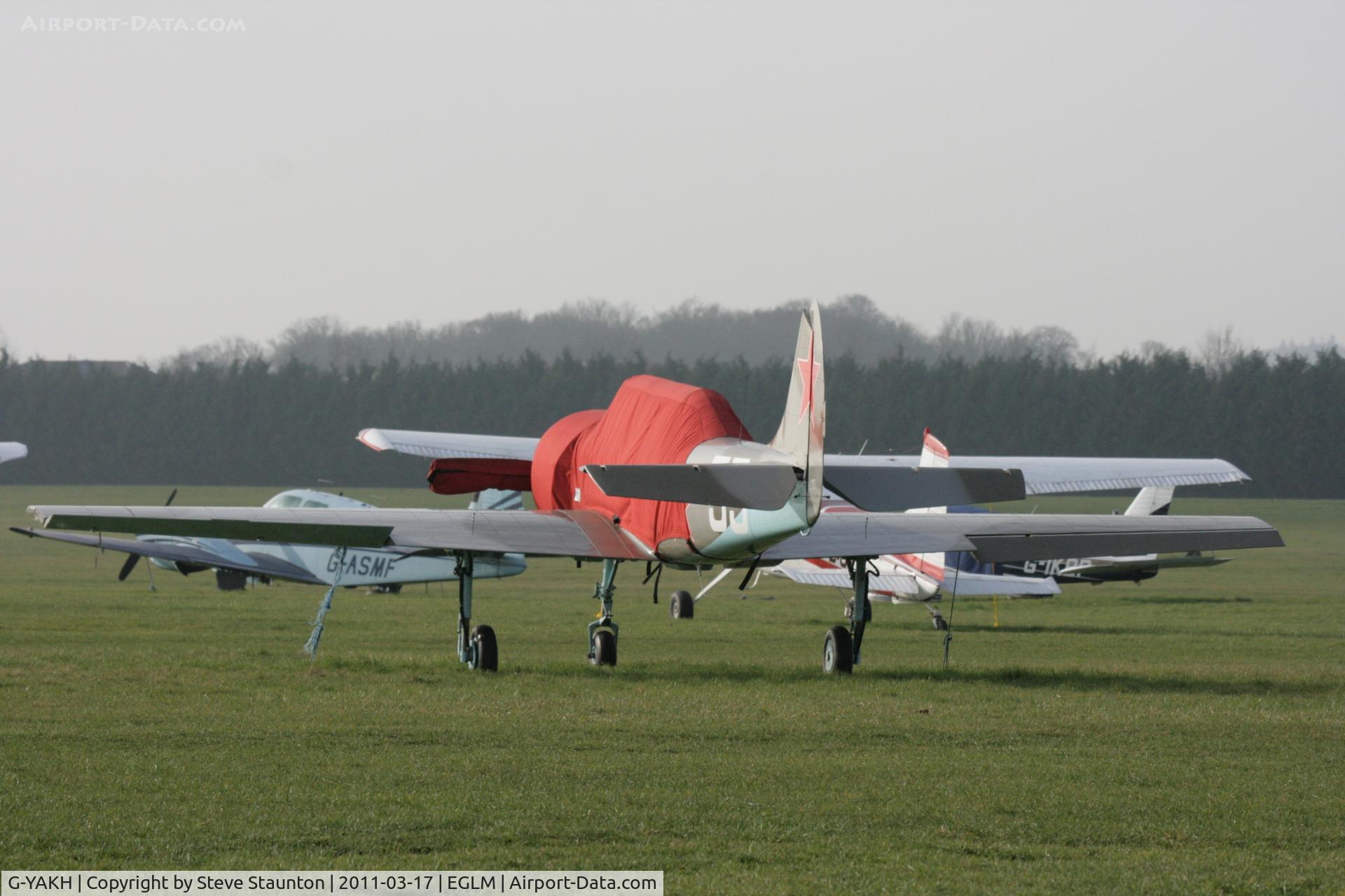 G-YAKH, 1989 Bacau Yak-52 C/N 899915, Taken at White Waltham Airfield March 2011