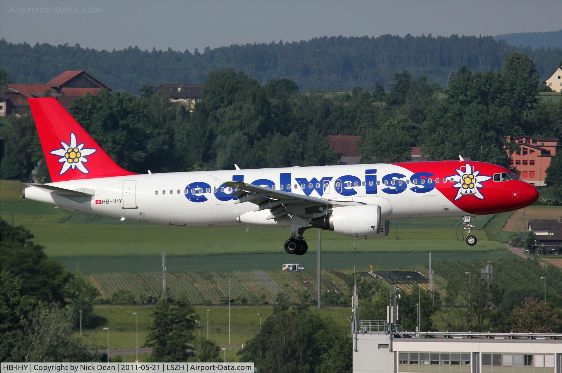 HB-IHY, 1998 Airbus A320-214 C/N 947, LSZH/ZRH