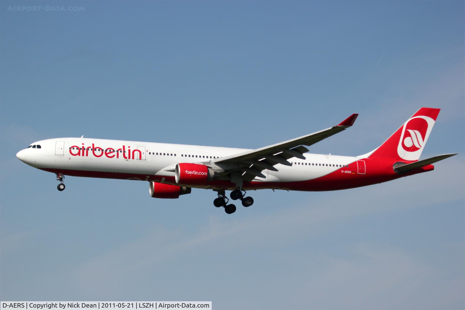 D-AERS, 1997 Airbus A330-322 C/N 171, LSZH/ZRH