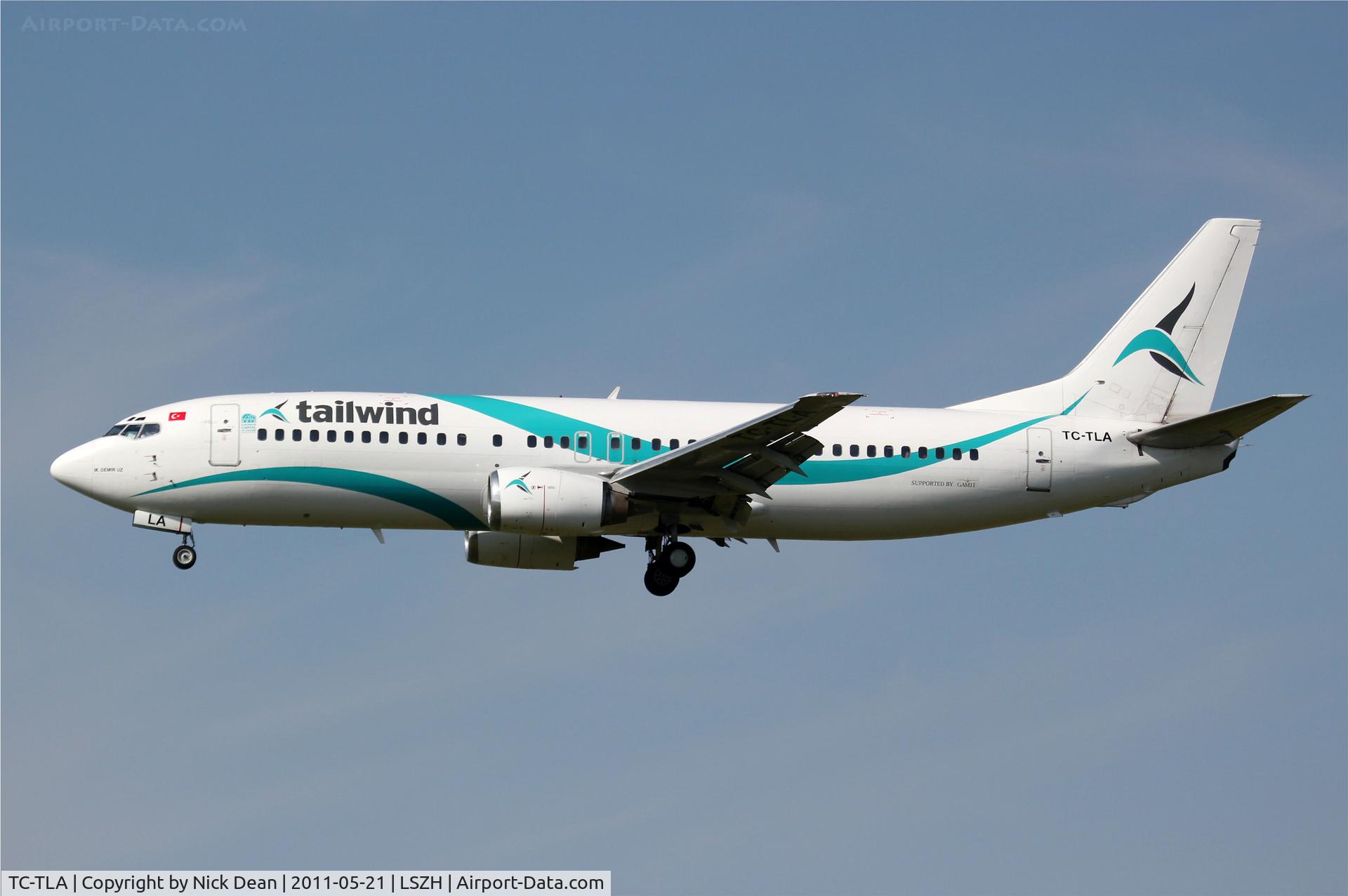 TC-TLA, 1993 Boeing 737-4Q8 C/N 25107, LSZH/ZRH