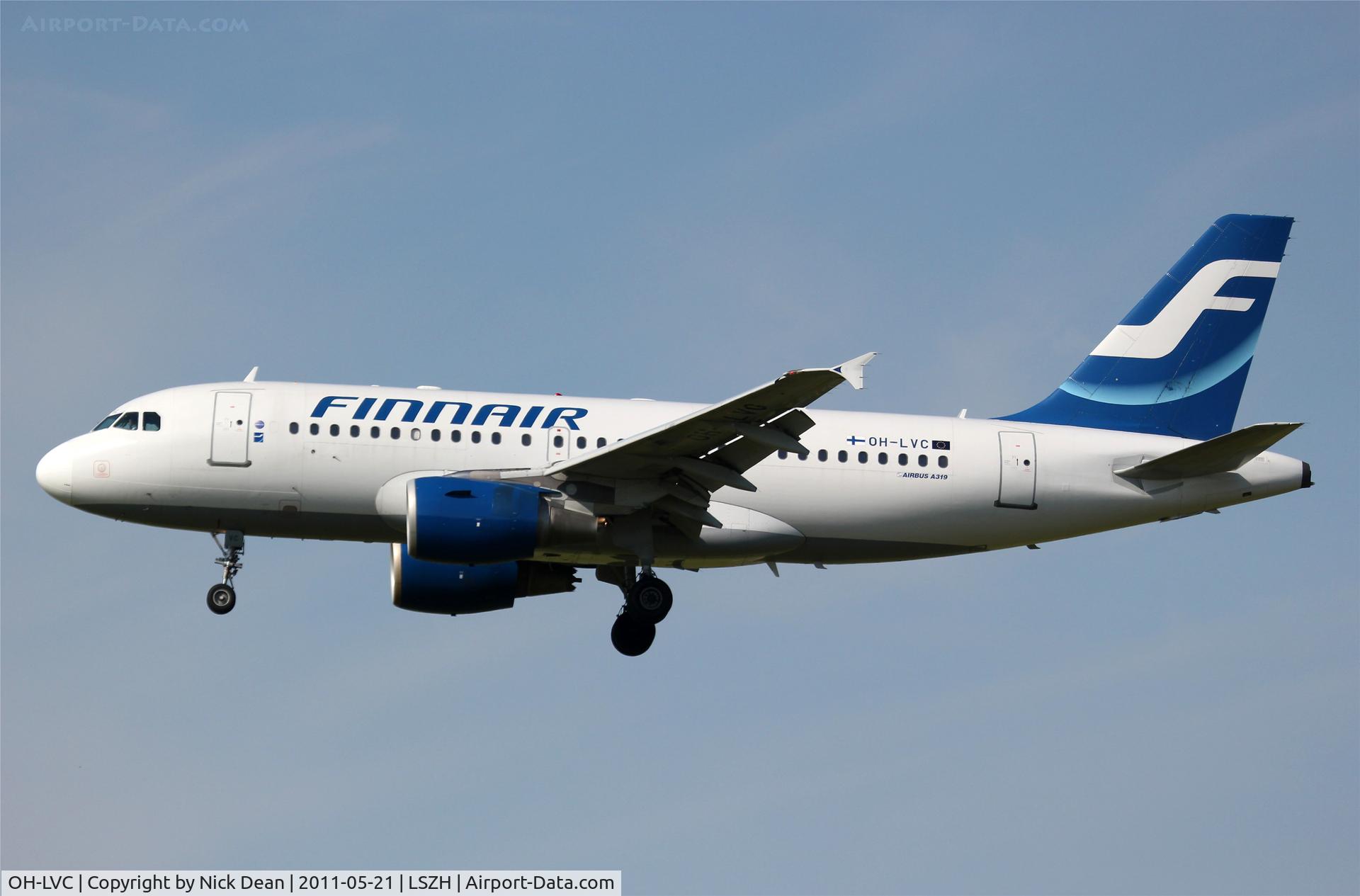 OH-LVC, 2000 Airbus A319-112 C/N 1309, LSZH/ZRH