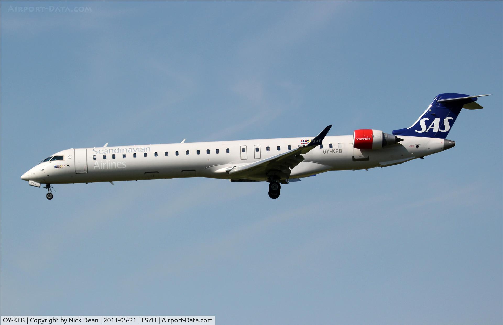 OY-KFB, 2008 Bombardier CRJ-900 (CL-600-2D24) C/N 15211, LSZH/ZRH