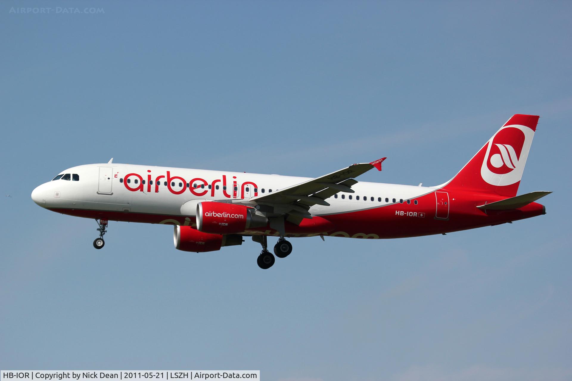HB-IOR, 2009 Airbus A320-214 C/N 4033, LSZH/ZRH