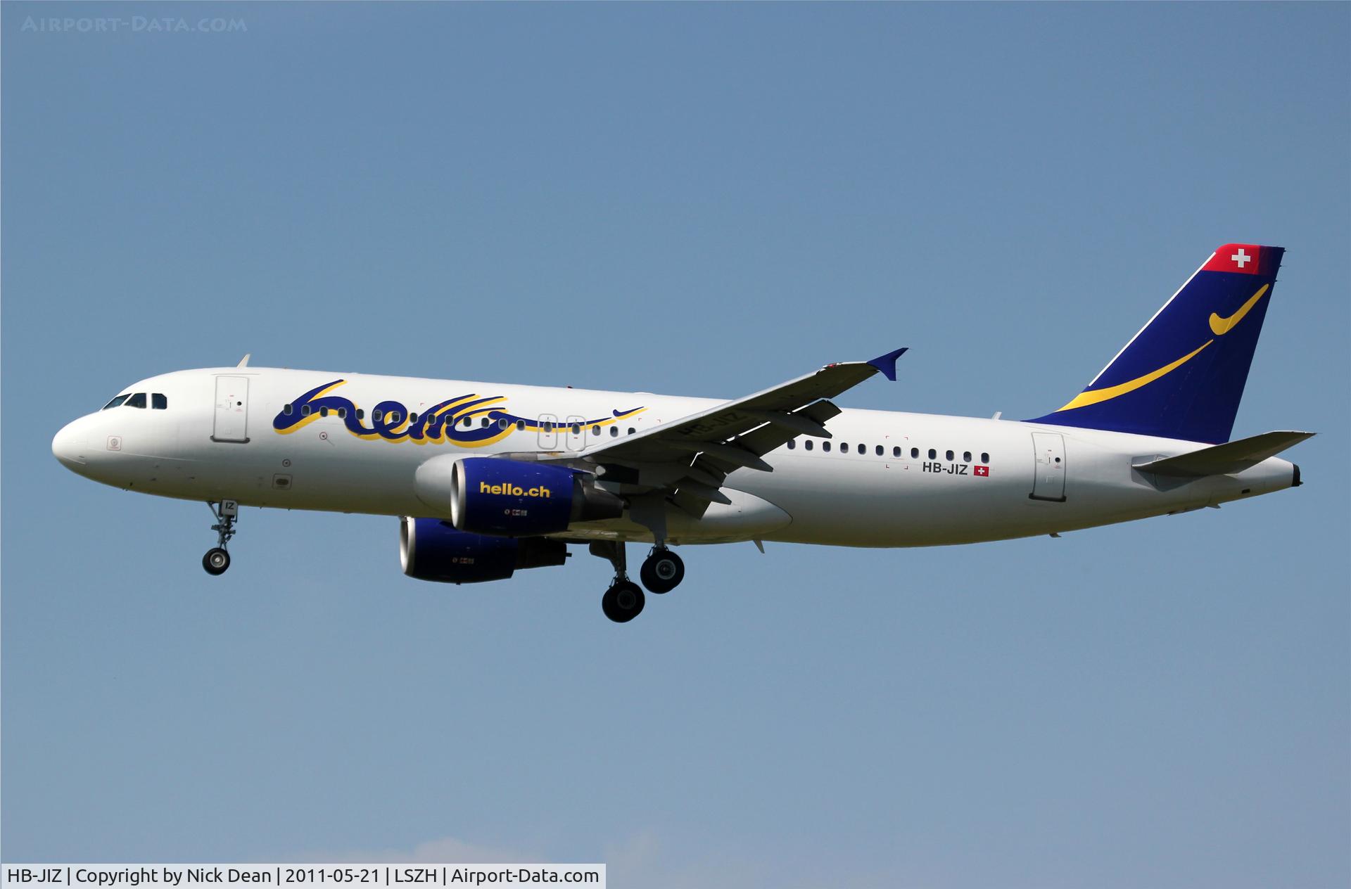 HB-JIZ, 1998 Airbus A320-214 C/N 936, LSZH/ZRH