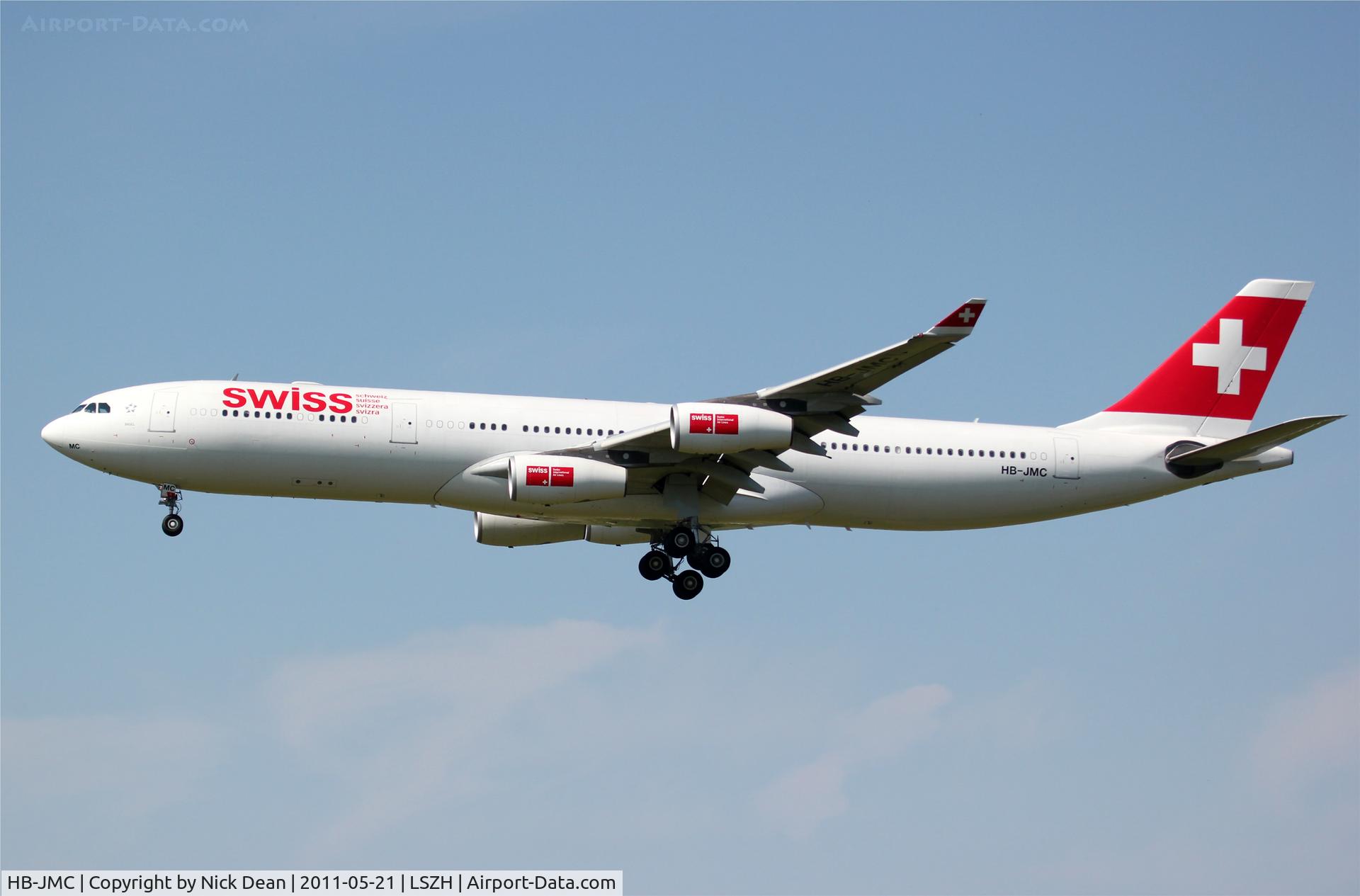 HB-JMC, 2003 Airbus A340-313 C/N 546, LSZH/ZRH