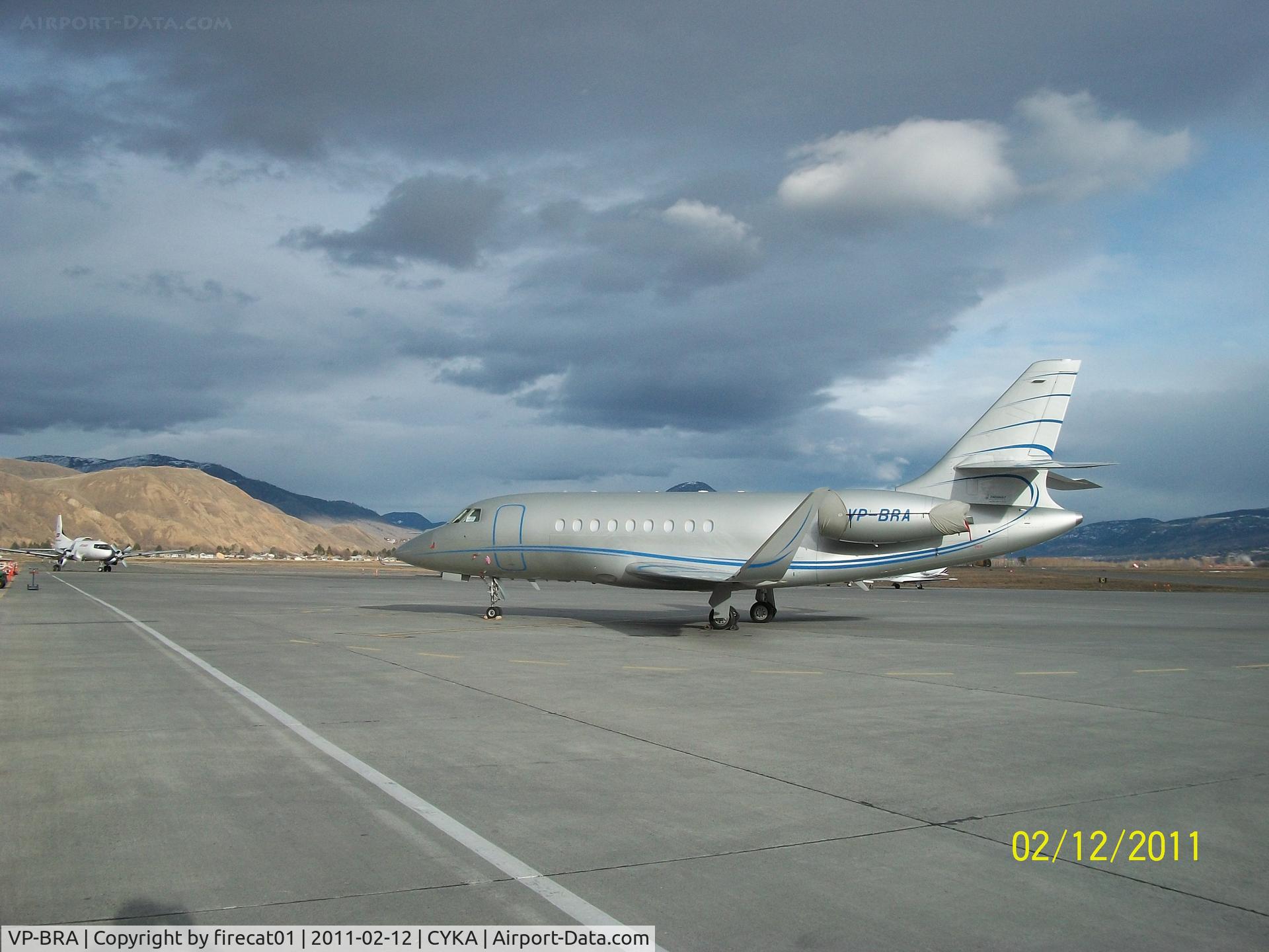 VP-BRA, 2007 Dassault Falcon 2000LX C/N 133, Royalty visits CYKA