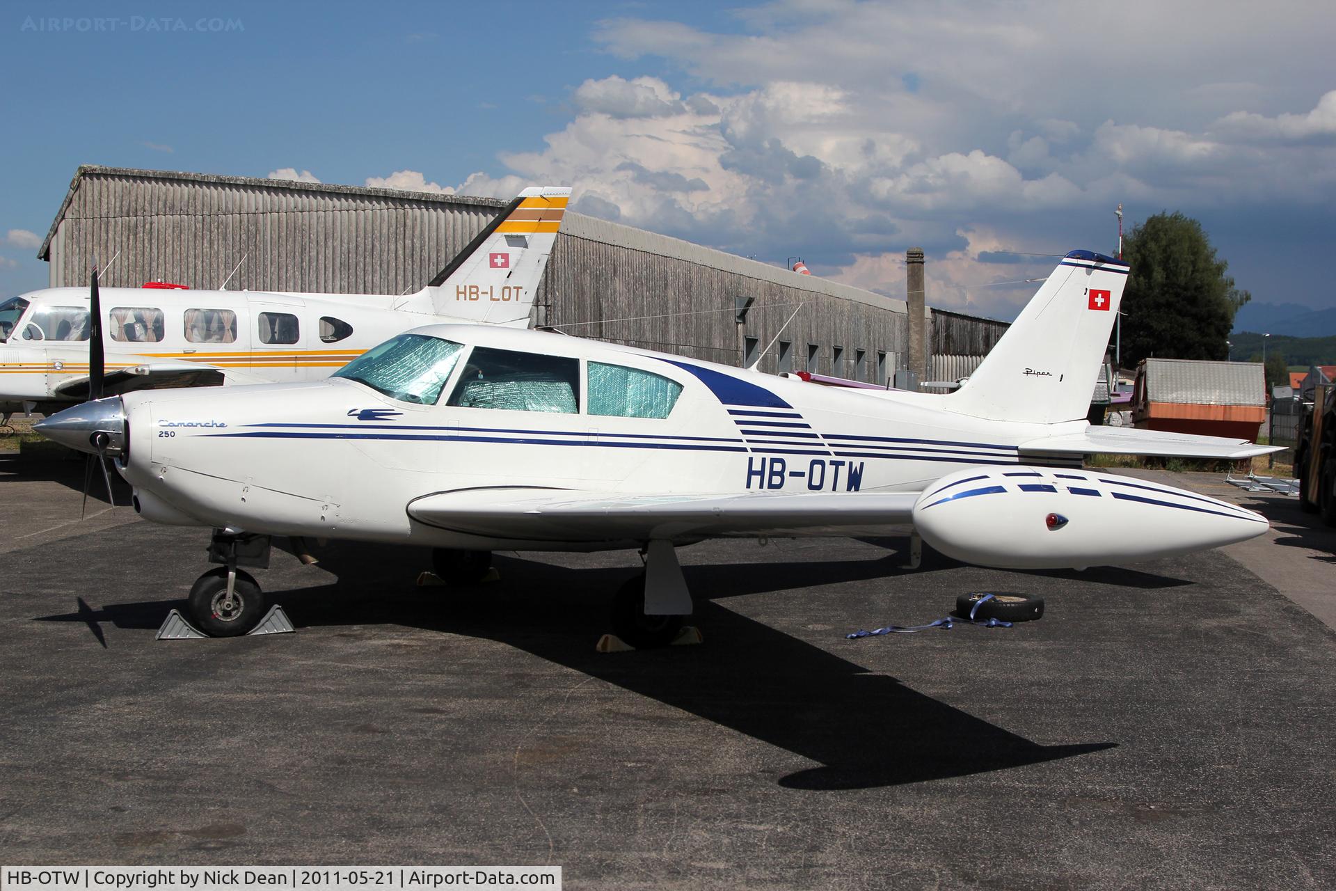 HB-OTW, 1961 Piper PA-24-250 Comanche C/N 24-2643, Fribourg