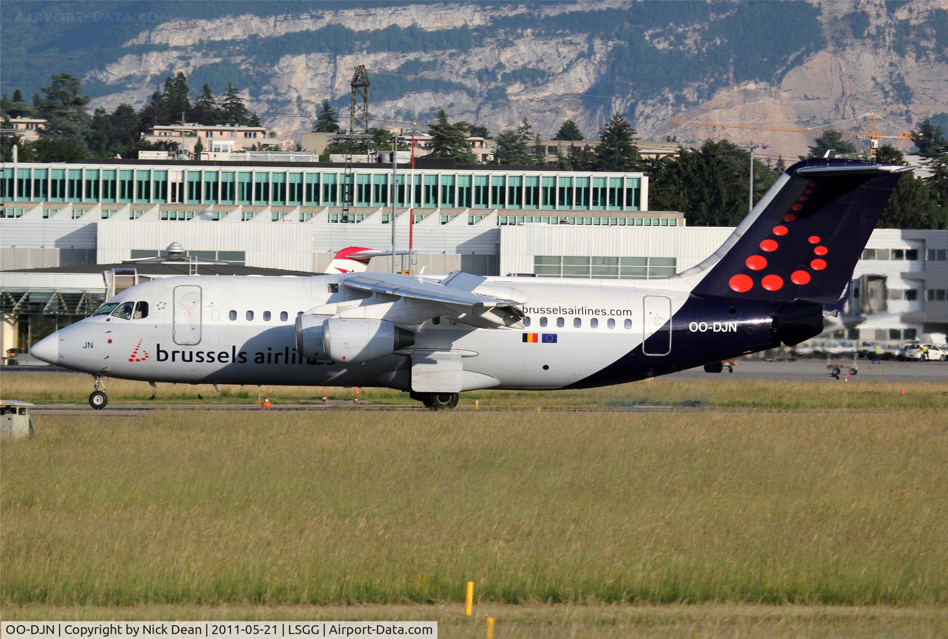 OO-DJN, 1995 British Aerospace Avro 146-RJ85 C/N E.2275, LSGG/GVA