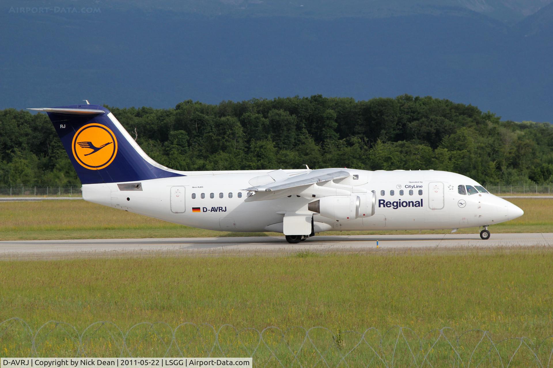 D-AVRJ, 1996 British Aerospace Avro 146-RJ85 C/N E.2277, LSGG/GVA