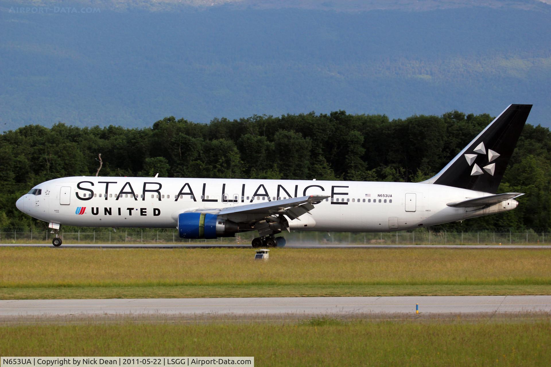 N653UA, 1992 Boeing 767-322 C/N 25391, LSGG/GVA My ride home from the 18th annual