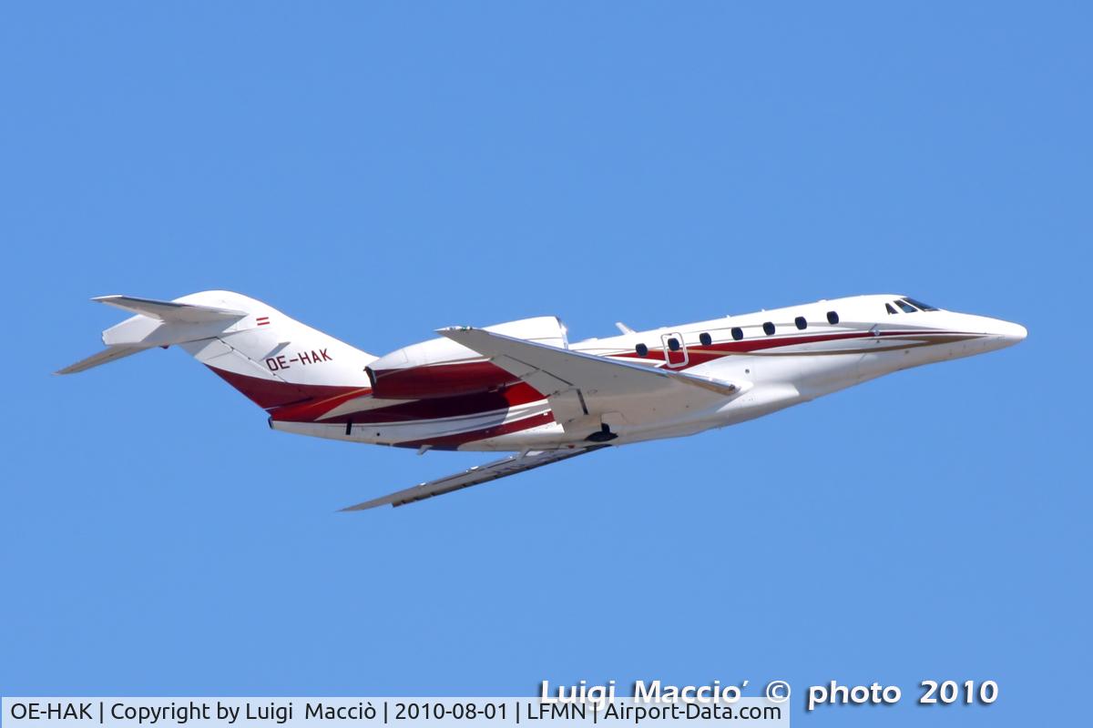 OE-HAK, 2009 Cessna 750 Citation X Citation X C/N 750-0300, Nice Cote d'Azur