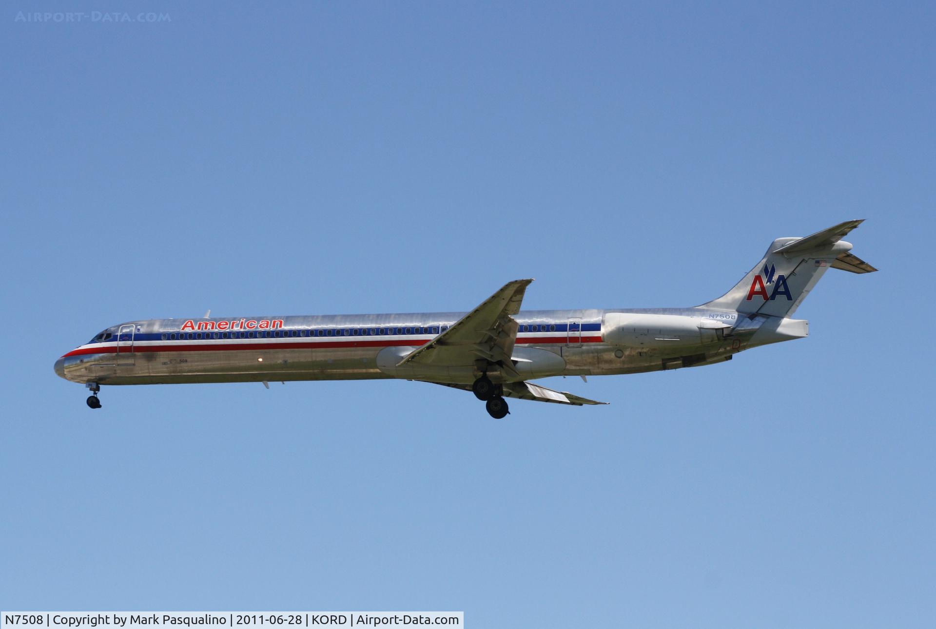 N7508, 1989 McDonnell Douglas MD-82 (DC-9-82) C/N 49802, MD-82