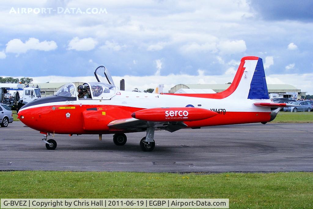 G-BVEZ, 1960 Hunting P-84 Jet Provost T.3A C/N PAC/W/9287, Newcastle Jet Provost Company's T3 prior to its display at the Cotswold Airshow
