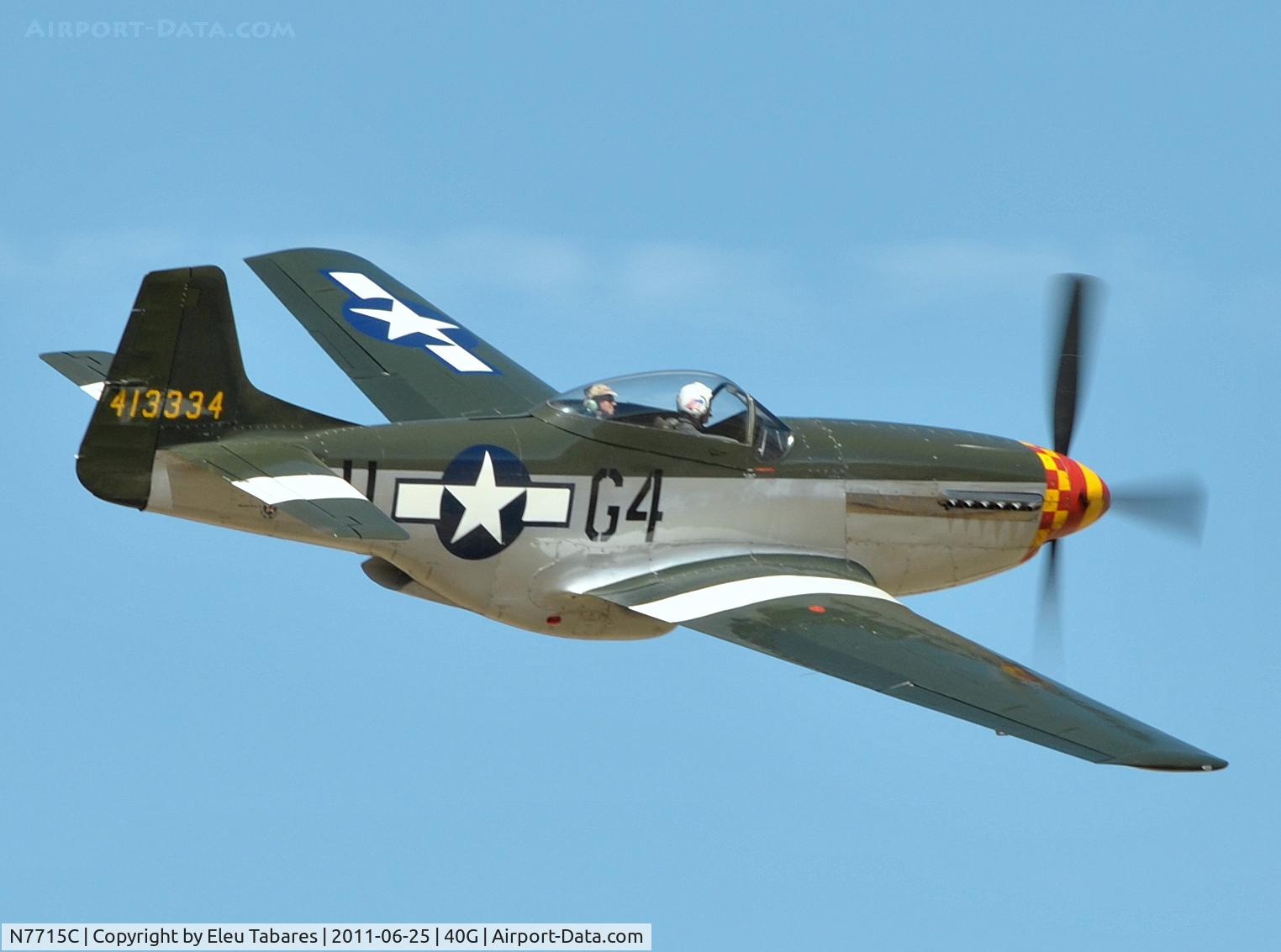 N7715C, 1944 North American P-51D C/N 44-84961A (124-44817), Taken during High Country Warbirds Fly-In in Valle, Arizona.