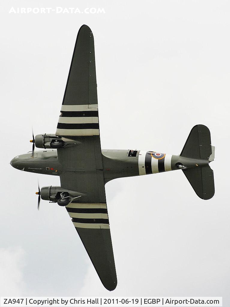 ZA947, 1943 Douglas C-47A-60-DL Dakota III C/N 10200, BBMF Dakota displaying at the Cotswold Airshow in its new colour scheme
