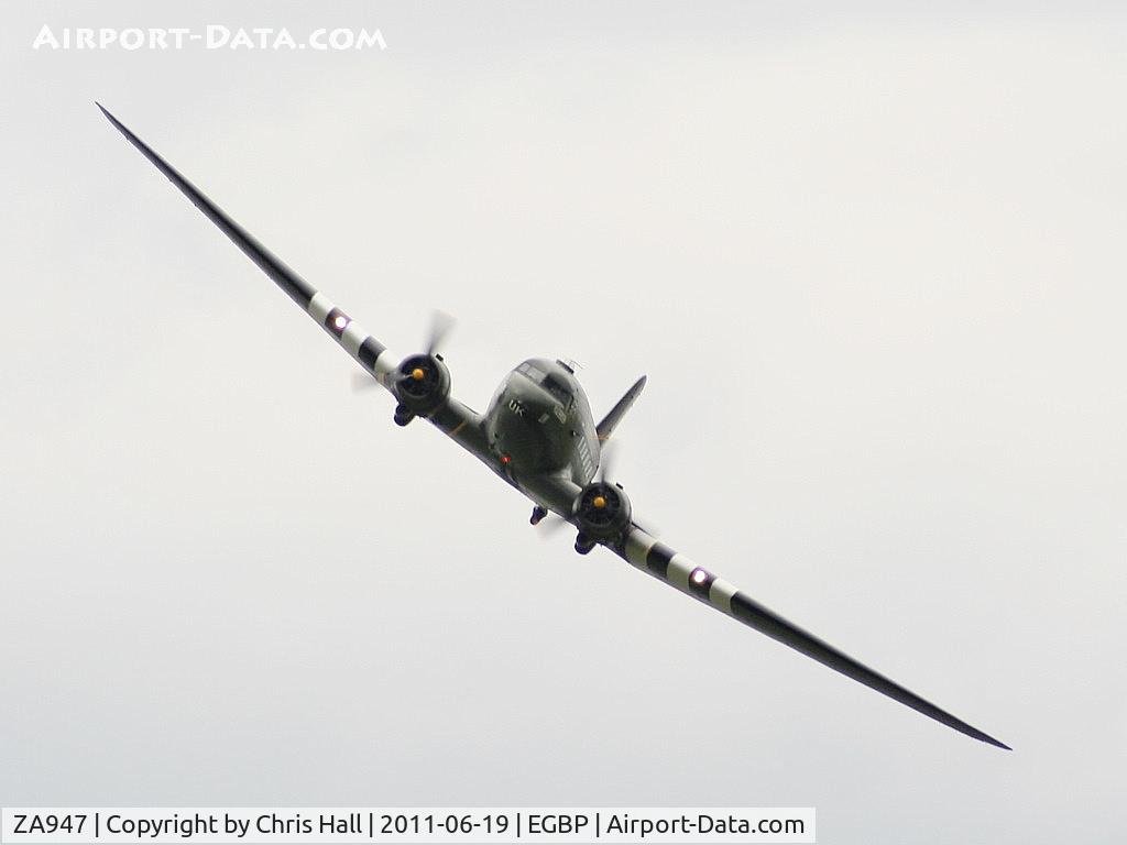 ZA947, 1943 Douglas C-47A-60-DL Dakota III C/N 10200, BBMF Dakota displaying at the Cotswold Airshow in its new colour scheme